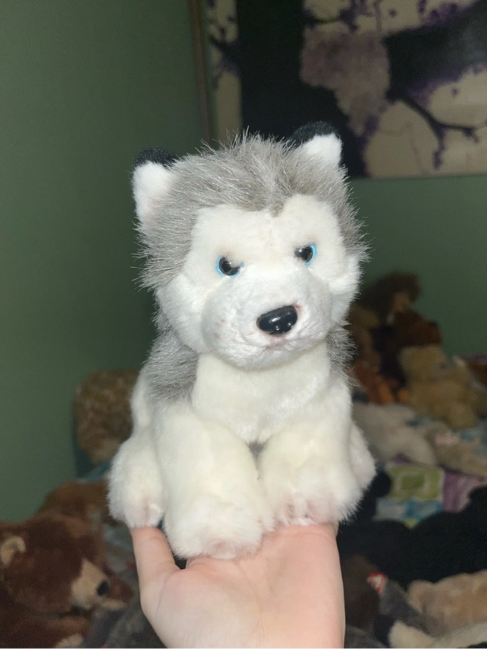 Memories- small husky plush stuffed animal
